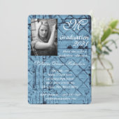 5x7 Afstuderen onderdeeluitnodiging rustiek tinpan Kaart (Staand voorkant)