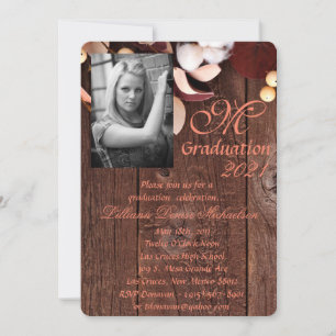 5x7 Afstuderen Part Invitation Cotton Branch op Da Kaart