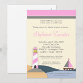 5x7 Ahoy Mate Sail Boat Baby shower Uitnodiging (Voorkant / Achterkant)
