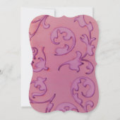 5x7 Amethist Jewel reliëf bruiloft uitnodiging (Achterkant)