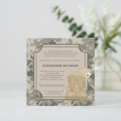 5x7 ARMY ACU Camoflauge Baby shower Uitnodiging (Staand voorkant)