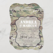 5x7 Army Air Force OCP Camo Uitnodiging voor het H (Voorkant / Achterkant)