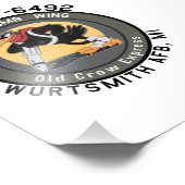 5x7 B-52G "Old Crow Express"-neusart afdrukken Foto Afdruk (Hoek)