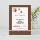 5x7 Baby shower bruine honingbijen Kaart (Staand voorkant)