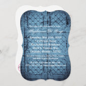 5x7 Baby shower Invitation Rustiek Tin Panel Ceili Kaart (Voorkant / Achterkant)