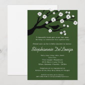 5x7 Baby shower Kersenbloem Kaart (Voorkant / Achterkant)