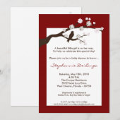 5x7 Baby shower Kersenbloem Kaart (Voorkant / Achterkant)