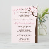 5x7 Baby shower Kersenbloem Kaart (Staand voorkant)