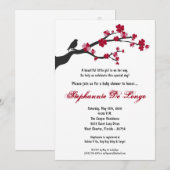 5x7 Baby shower Kersenbloem Kaart (Voorkant / Achterkant)