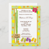 5x7 Baby shower Luau Kaart (Voorkant / Achterkant)