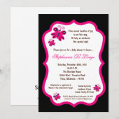 5x7 Baby shower met zwarte vlinder Kaart (Voorkant / Achterkant)