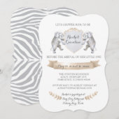 5x7 Baby shower uitnodiging (Voorkant / Achterkant)