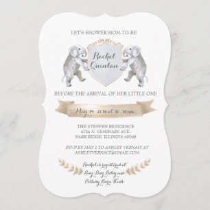 5x7 Baby shower uitnodiging