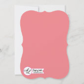 5x7 Baby shower Uitnodiging Boheemse Cactus Succul (Achterkant)