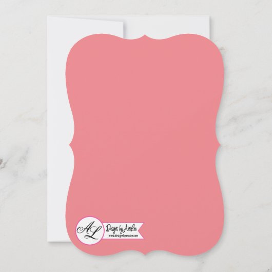 5x7 Baby shower Uitnodiging Boheemse Cactus Succul (Achterkant)