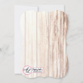 5x7 Baby shower Uitnodiging laarzen land rustiek w (Achterkant)