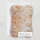 5x7 Baby shower Uitnodiging Land Schuur Houten Kan (Achterkant)