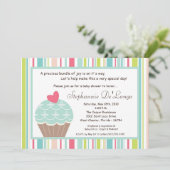 5x7 Baby shower-uitnodiging om beker te maken met  Kaart (Staand voorkant)