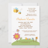 5x7 Baby shower Uitnodiging van Vers Insect Flower (Voorkant)