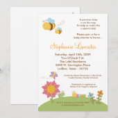 5x7 Baby shower Uitnodiging van Vers Insect Flower (Voorkant / Achterkant)