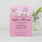 5x7 Baby shower van Suiker Plum Kaart (Staand voorkant)