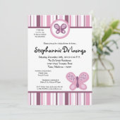 5x7 Baby shower van Suiker Plum Kaart (Staand voorkant)