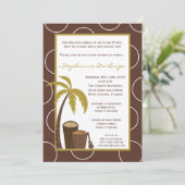 5x7 Baby shower van Tropische Hawaiian Drum Kaart (Staand voorkant)