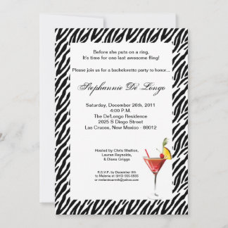5x7 Bachelorette Party Invitation Kaart