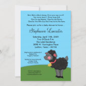 5x7 Bah Black Sheep Nursery Baby shower Uitnodigin Kaart (Voorkant)