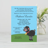 5x7 Bah Black Sheep Nursery Baby shower Uitnodigin Kaart (Staand voorkant)