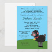 5x7 Bah Black Sheep Nursery Baby shower Uitnodigin Kaart (Voorkant / Achterkant)