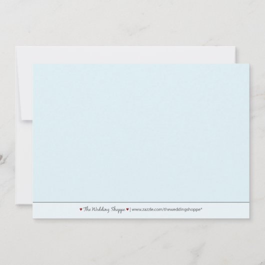 5X7 Barok Blauwgroen Chocolate Two-Photo Save the Save The Date (Achterkant)