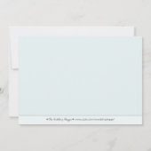 5x7 Baroque Aqua/Brown Two-Photo Save the Date (Achterkant)
