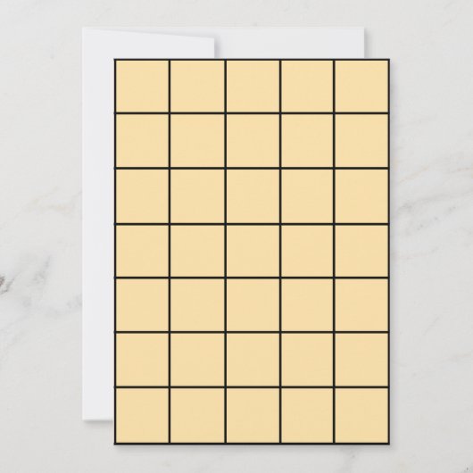 5x7 Beige Paper Gridmap Kaart (Voorkant)