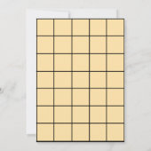 5x7 Beige Paper Gridmap Kaart (Achterkant)