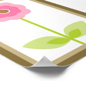 5x7 Berry Tuin Bloem Wandkunst Poster (Hoek)