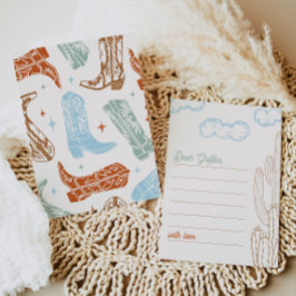 5x7 bewerkbare Cowboy-notitiekaarten