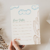 5x7 bewerkbare Cowboy-notitiekaarten