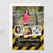 5x7 Bio Hazard Crime Scene Senior Aankondiging (Voorkant / Achterkant)