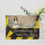 5x7 Bio Hazard Crime Scene Tap Hogere Aankondiging (Staand voorkant)