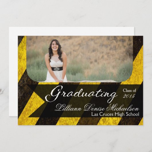 5x7 Bio Hazard Crime Scene Tap Hogere Aankondiging (Voorkant / Achterkant)