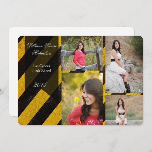 5x7 Bio Hazard Crime Scene Tap Hogere Aankondiging (Voorkant / Achterkant)