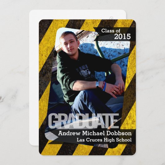 5x7 Bio Hazard Crime Scene Tap Hogere Aankondiging (Voorkant / Achterkant)