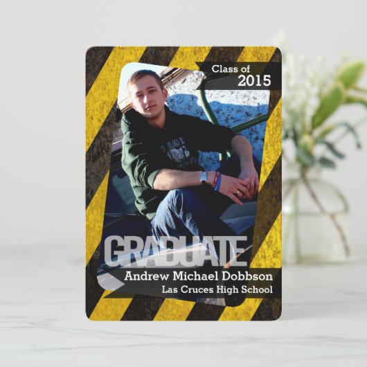 5x7 Bio Hazard Crime Scene Tap Hogere Aankondiging (Staand voorkant)