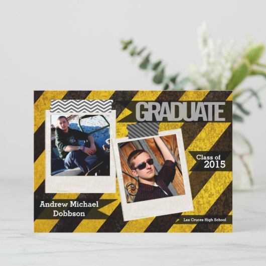 5x7 Bio Hazard Crime Scene Tap Hogere Aankondiging (Staand voorkant)