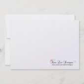 5x7 Blac Zebra Print Patter Quinceanera Uitnodigin Kaart (Achterkant)