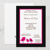 5x7 Black Bird Baby shower Kaart (Voorkant / Achterkant)