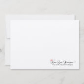 5x7 Black Diamond Quinceanera Verjaardag Uitnodigi Kaart (Achterkant)