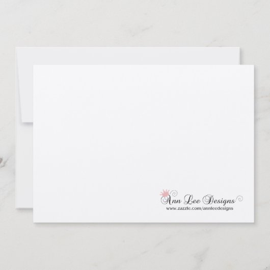 5x7 Black Diamond Quinceanera Verjaardag Uitnodigi Kaart (Achterkant)