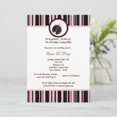 5x7 Black Lady Bug Verjaardagsfeest Uitnodigen Kaart (Staand voorkant)